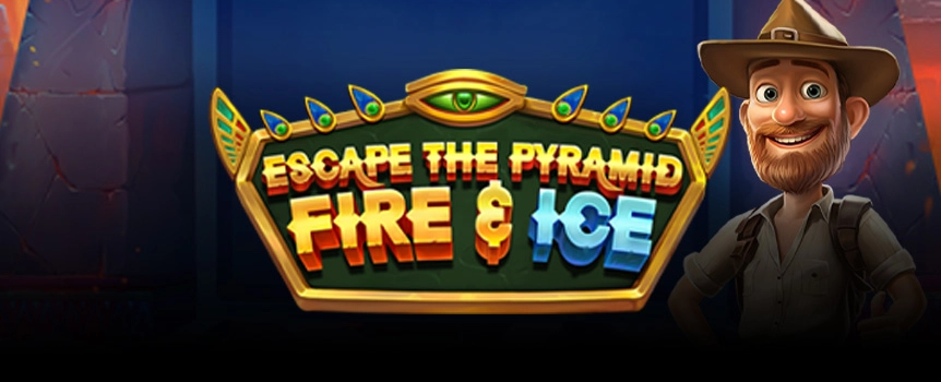 Uncover the treasures of Ancient Egypt to claim yourself a Max Win worth 5,000x your stake in Escape the Pyramid - Fire & Ice.